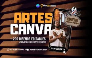 Diseños Editables para Barberias en Canva